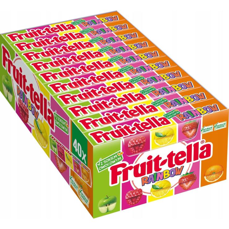 Цукерка «Fruit-tella Веселка» жувальна 41г