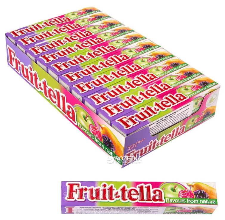 Цукерка «Fruit-tella Садові фрукти» жувальна 41г