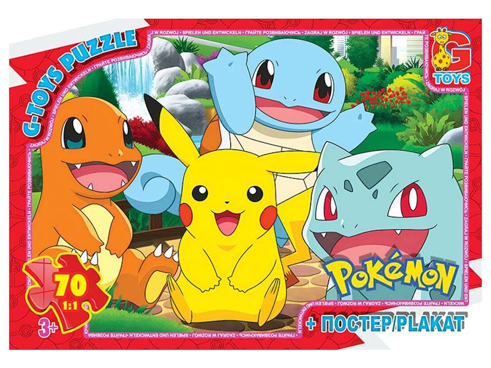 Пазли «Покемони» на 35 елементів, ТМ G-Toys