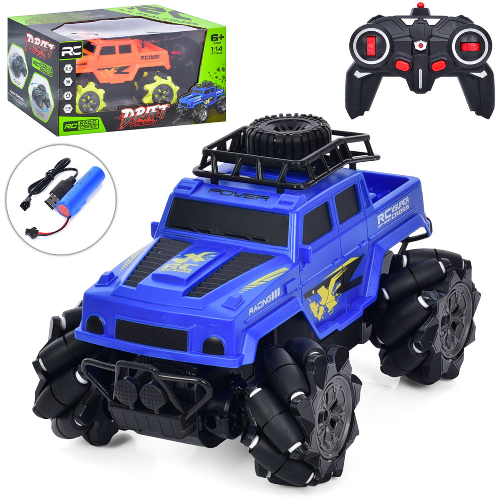 Джип 28 см 1:14 р/к на акумуляторі 2.4G з USB, обертається на 360, в асортименті, у коробці 35х21х18 см