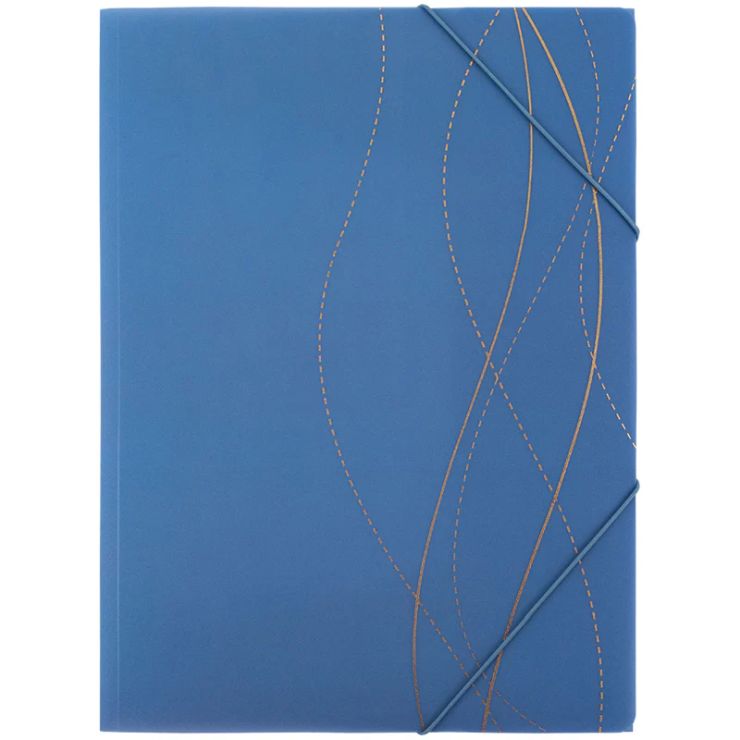 Папка на гумках «Waves-2» А4+ пластикова, ТМ Axent