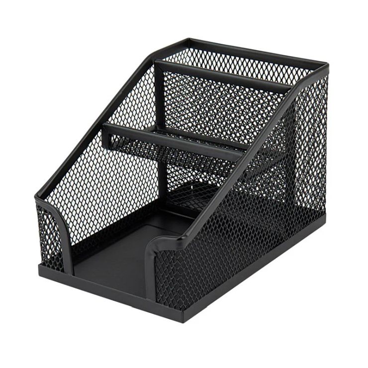 Підставка-органайзер 100x143x100 мм металева чорна, ТМ Axent