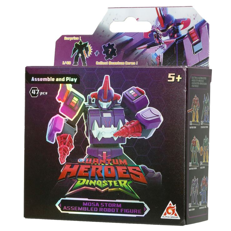Конструктор-робот «DINOSTER. Моса Шторм» на 47 деталей, у коробці 6х13х16 см