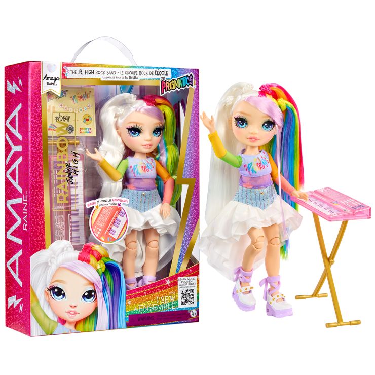 Лялька RAINBOW HIGH «Junior High Rockband. Амая» 23 см з аксесуарами, у коробці 6х20х27 см