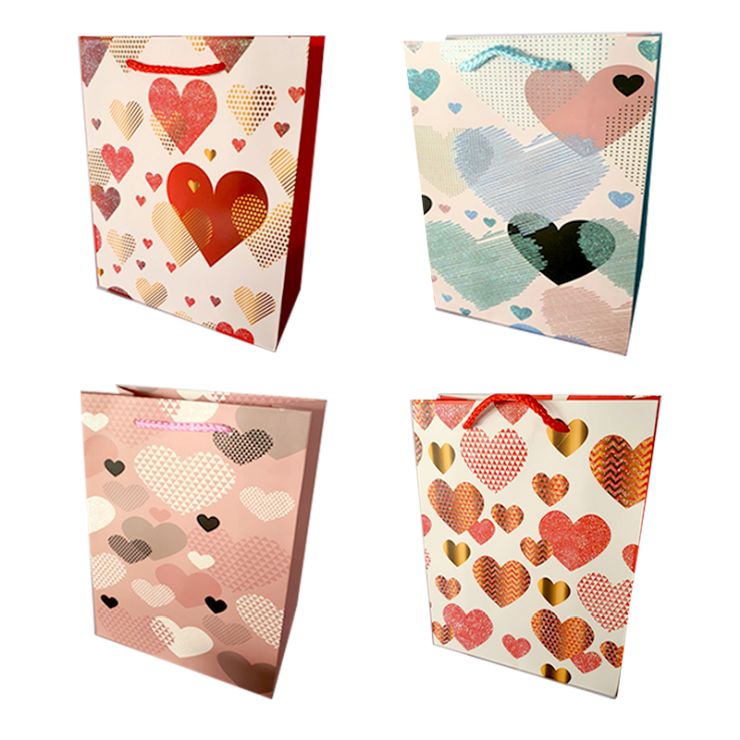 Пакет паперовий 26х32х10 см, в асортименті, TM Leader