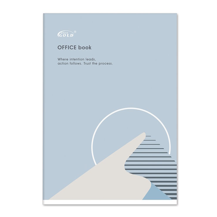 Канцелярська книга «Gold» у клітинку на 96 аркушів на скобі з картонною обкладинкою, №4134-1,2, в асортименті, ТМ Brisk