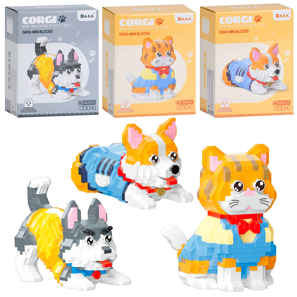 Конструктор «Тваринка» від 775 деталей, в асортименті, у коробці, 14х18х7 см