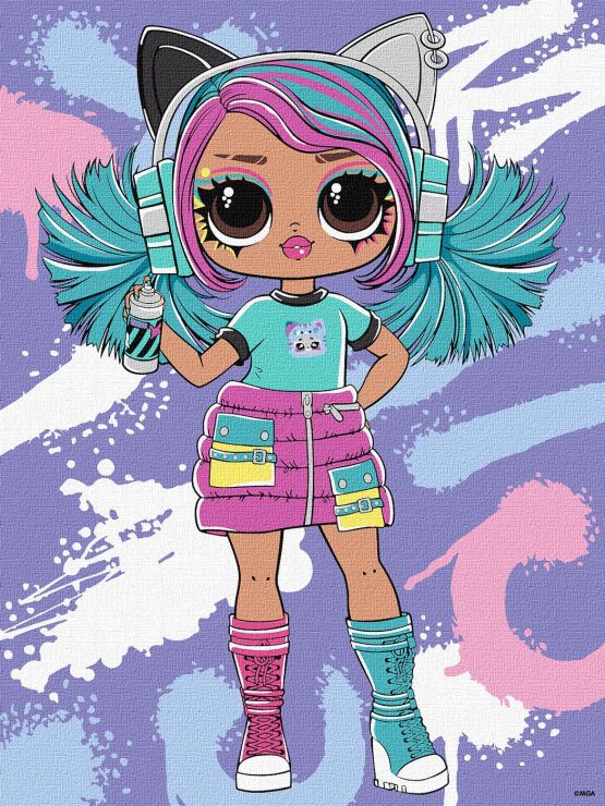Картина за номерами «Tweens LOL Skate Dance Emma Emo» 30х40 см, ТМ Ідейка