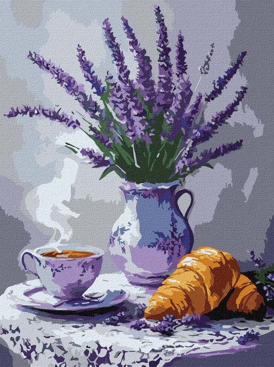 Картина за номерами «Лавандовий натюрморт» 30х40 см, ТМ Ідейка