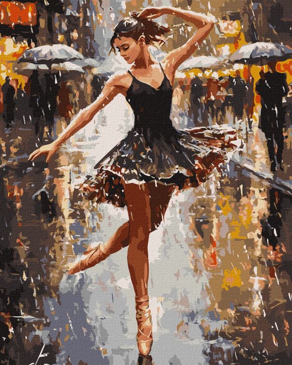 Картина за номерами «Грація дощу» 40х50 см, ТМ Ідейка