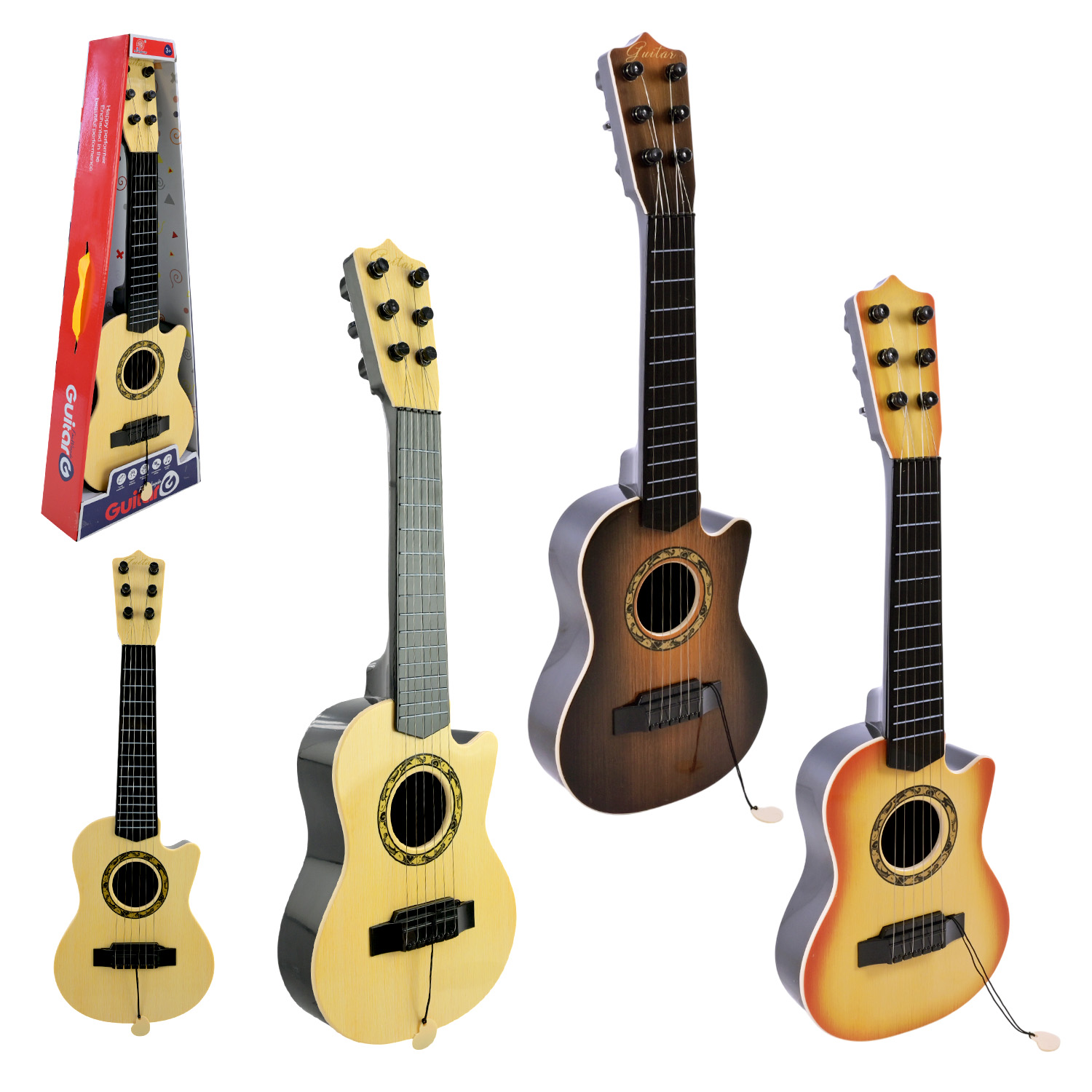 Гітара 18х7х55 см, в асортименті, у коробці 21,5х7,6х58 см