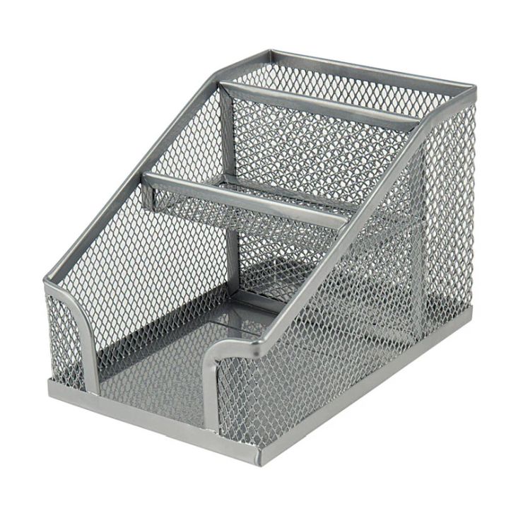 Підставка-органайзер 100x143x100 мм металева срібляста, ТМ Axent