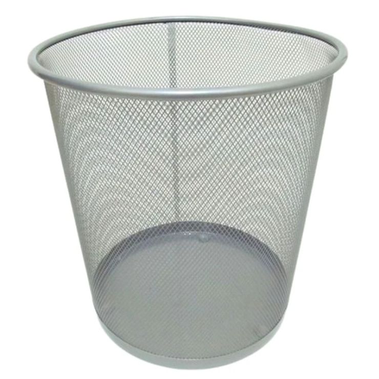 Кошик круглий металевий середній срібний 26х28 см, ТМ J.Otten