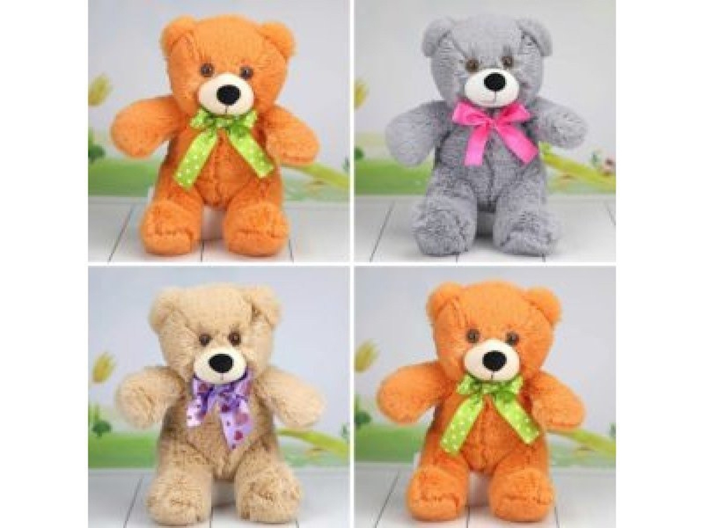 М`яка іграшка «Тедді 02/4» 37 см музична, в асортименті, ПП Копиця