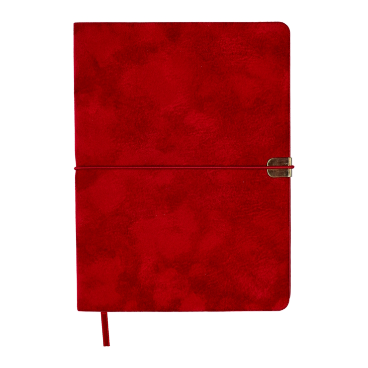 Щоденник недатований «VELOUR» A5 на 336 сторінок з обкладинкою зі шкірзаму, червоний, ТМ Buromax