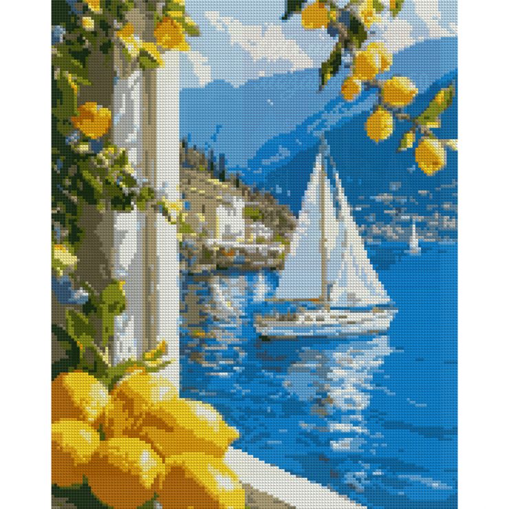 Набір з алмазною мозаїкою «Літня відпустка» 40х50 см, ТМ SANTI