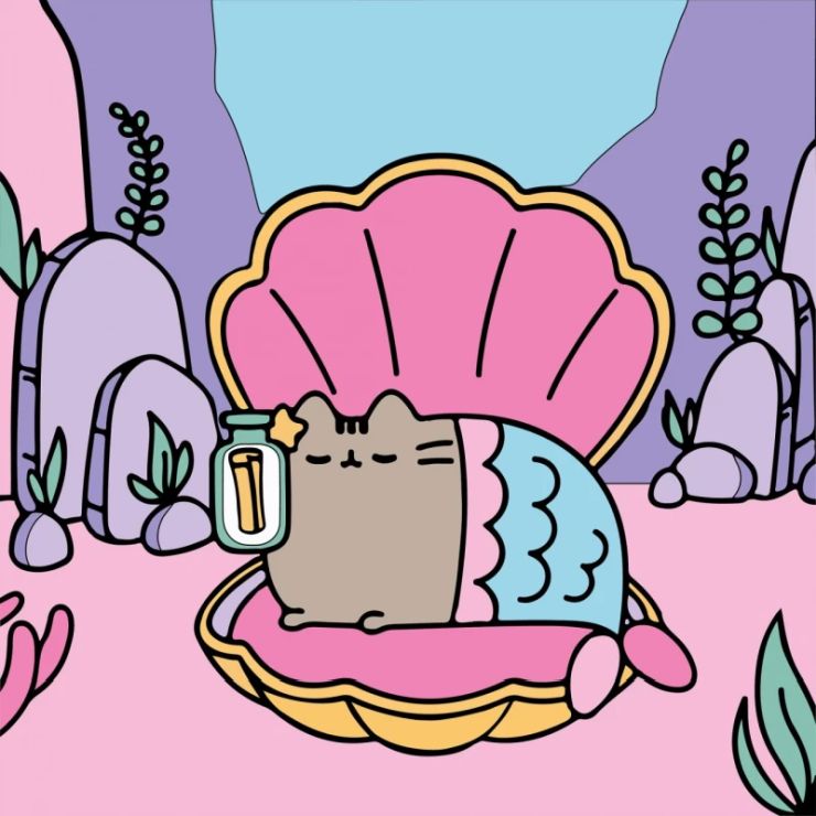 Картина за номерами «Пушин. Русалочка» 25х25 см, ТМ SANTI