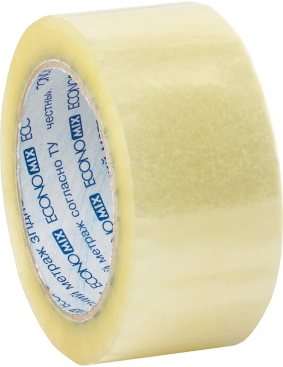 Стрічка-скотч клейка 45 мм х 300 м прозора, ТМ Economix