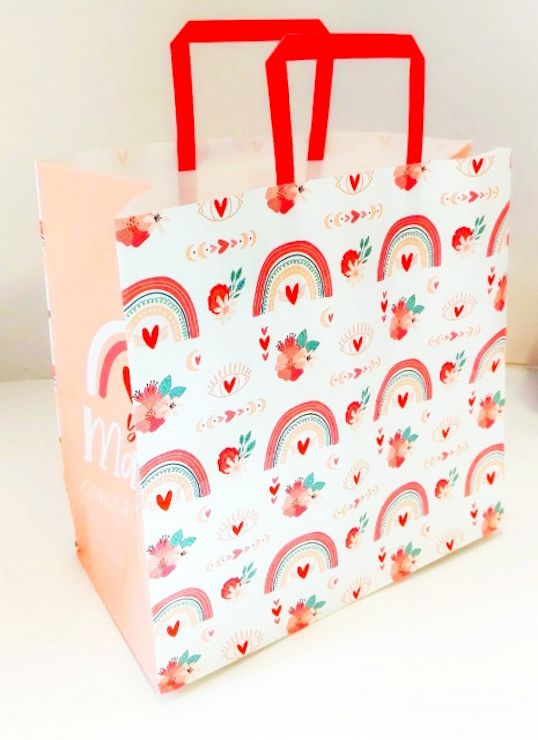 Пакет паперовий 32х15х30 см з ручками, ТМ Мандарин