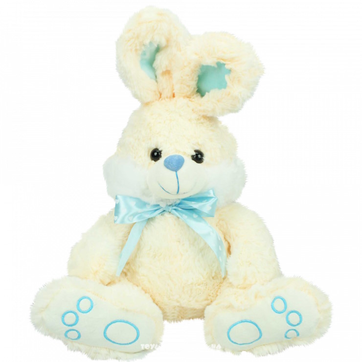 М`яка іграшка «Зайчик 004/7» 38 см музична, ПП Копиця