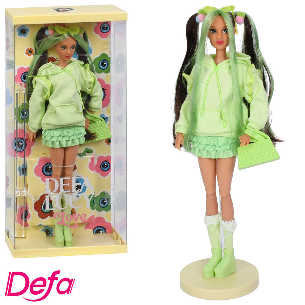 Лялька «DEFA» 29 см шарнірна з сумкою та підставкою, у коробці 16х33х6,5 см