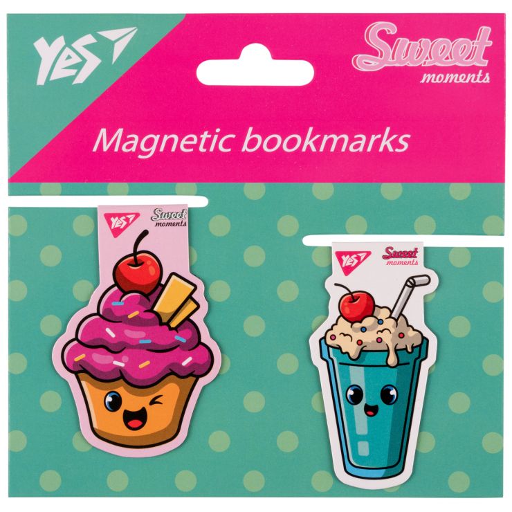 Набір закладинок «Солодкий кремовий торт» магнітних з 2 шт, ТМ Yes