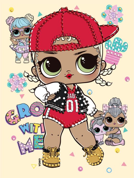 Набір з алмазною мозаїкою з частковою викладкою «L.O.L. Surprise! SWAG» 15х20 см, ТМ Ідейка