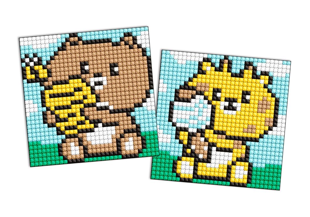 Набір з алмазною мозаїкою на клейкій основі «Смаколики» з 2 сюжетів 9х9 см, ТМ Ідейка