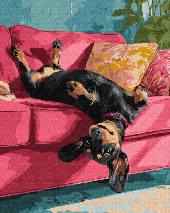 Картина за номерами «Диванне задоволення» 40х50 см, ТМ Ідейка