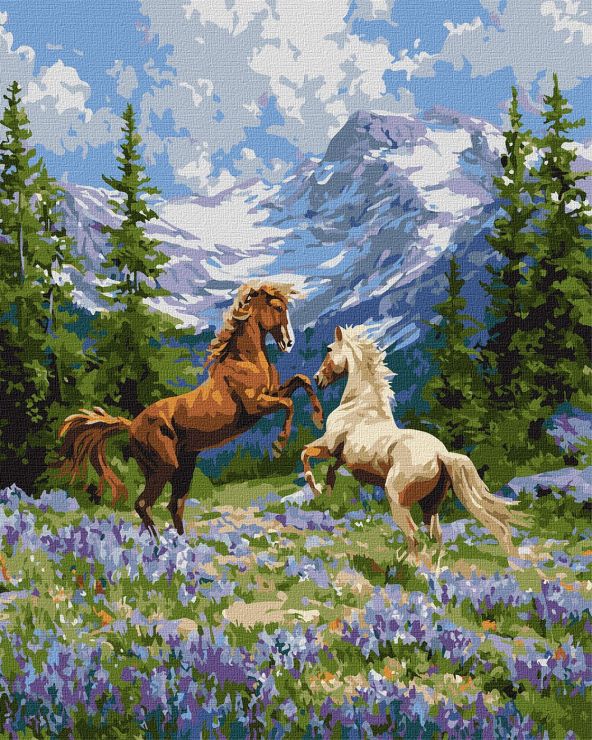 Картина за номерами «Вільна пара у лісі» 40х50 см, ТМ Ідейка