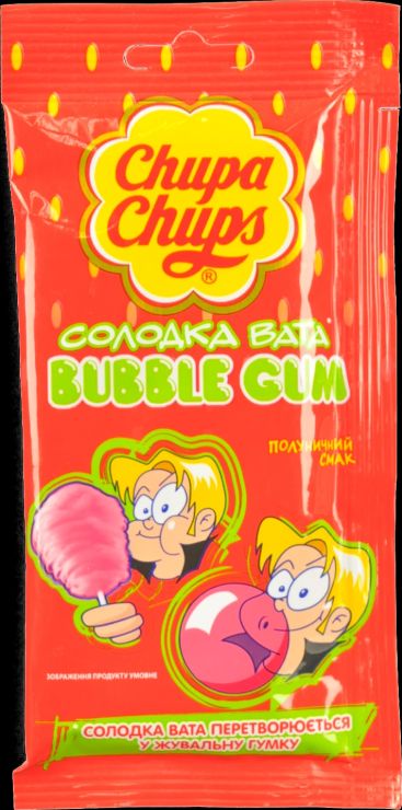 Жуйка «Солодка вата.Strawberry» 11 г, ТМ Chupa Chups