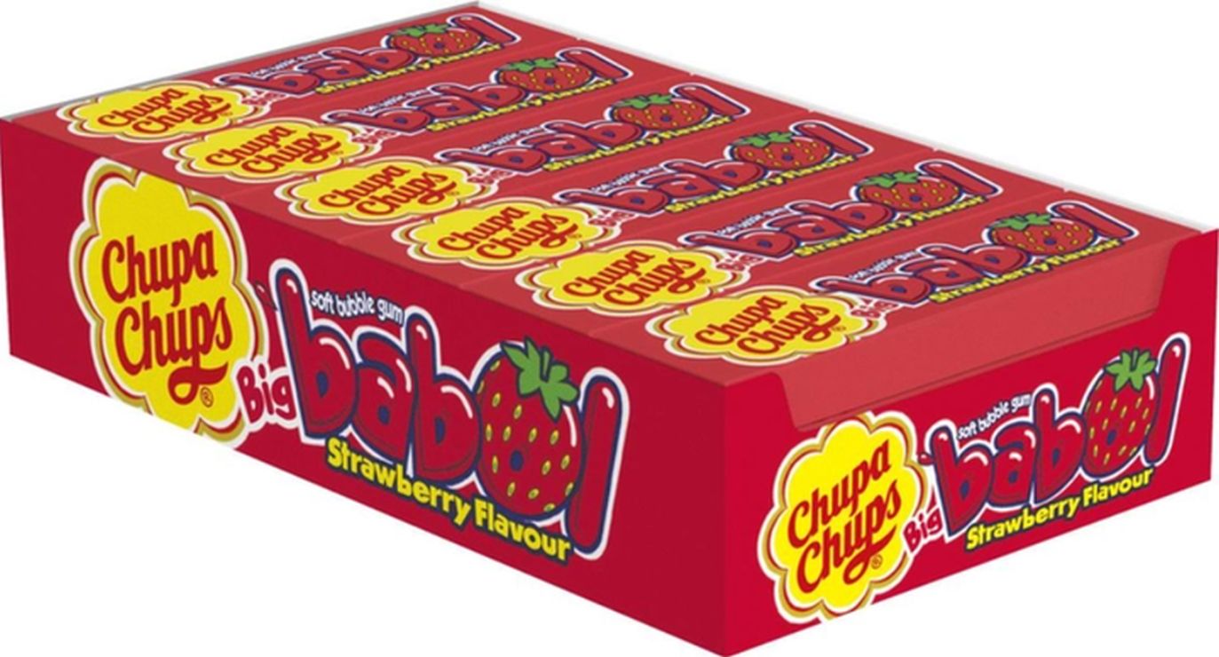 Жуйка «Big Babol Strawberry» 27,6 г, ТМ Chupa Chups