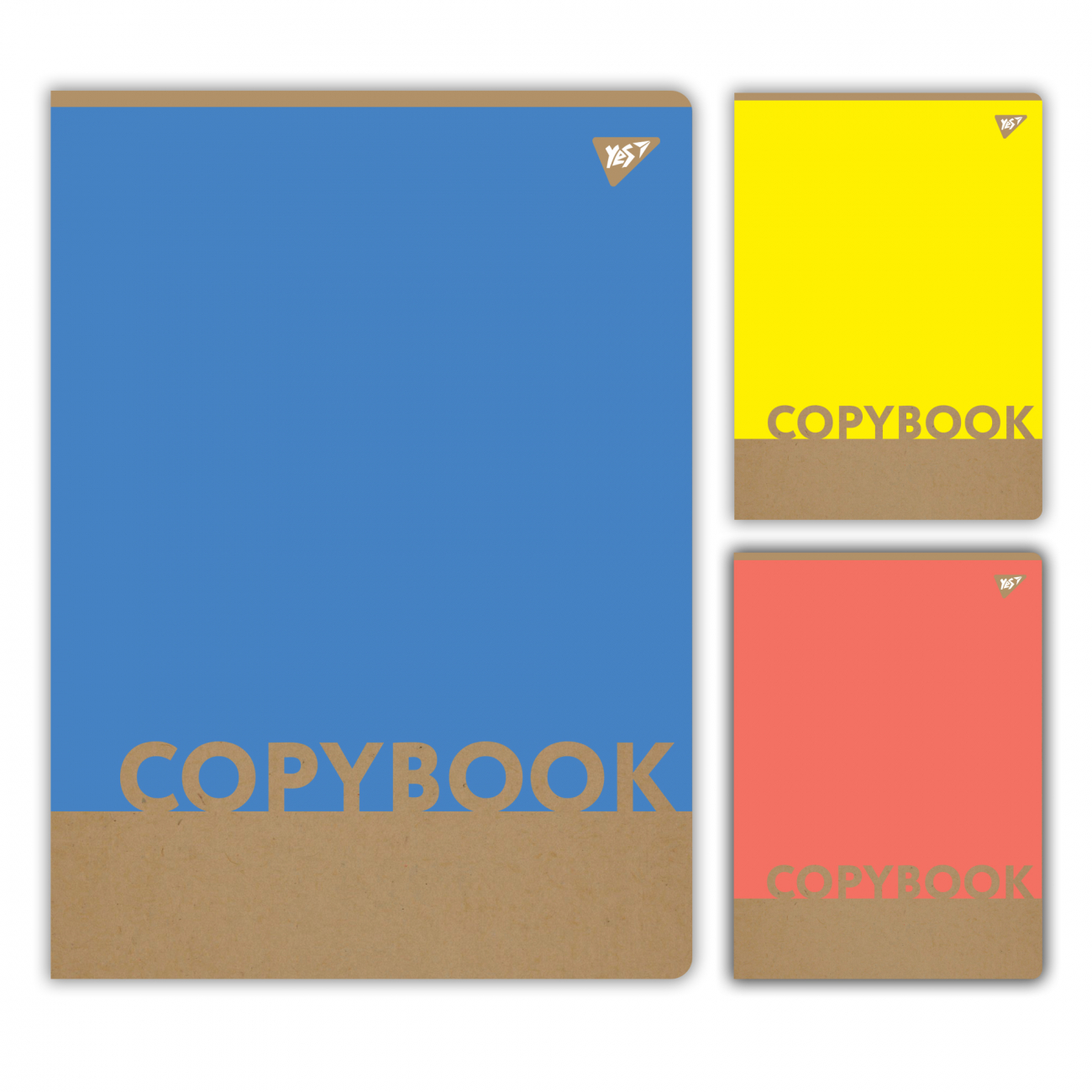 Канцелярська книга «Colours» на 48 аркушів у клітинку з ламінованою обкладинкою, в асортименті, ТМ Yes