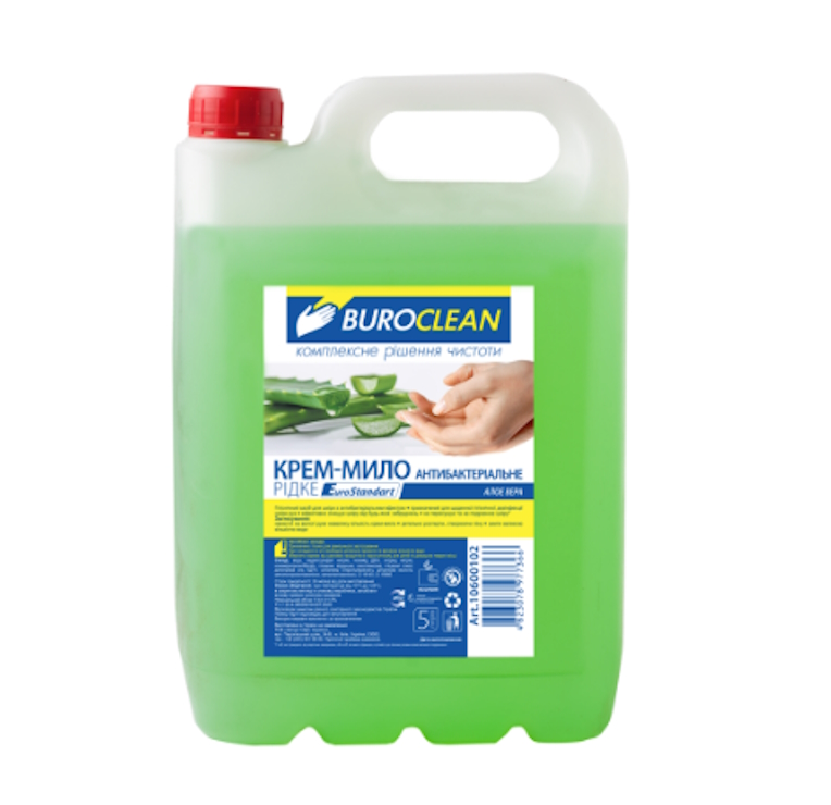Крем-мило «Алое Вера» антибактеріальне 5 л, BuroClean