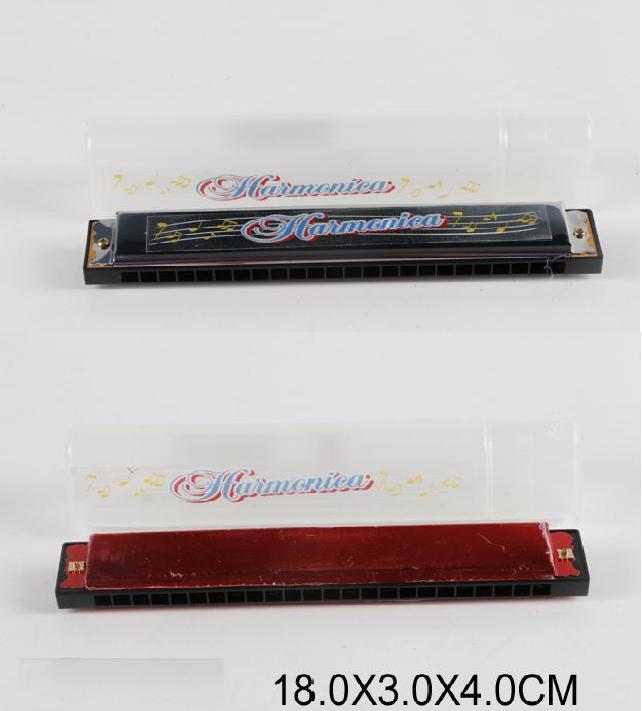 Губна гармоніка, в асортименті, у футлярі 18х3х4 см