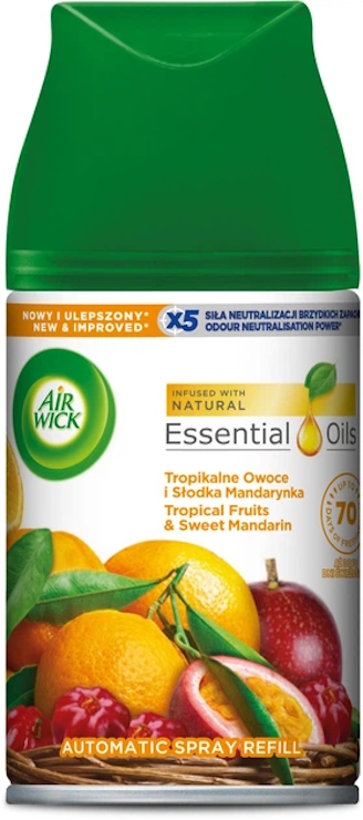 Змінний балон «Тропічні фрукти та солодкий мандарин» до автоматичного освіжувача AIRWICK 250 мл