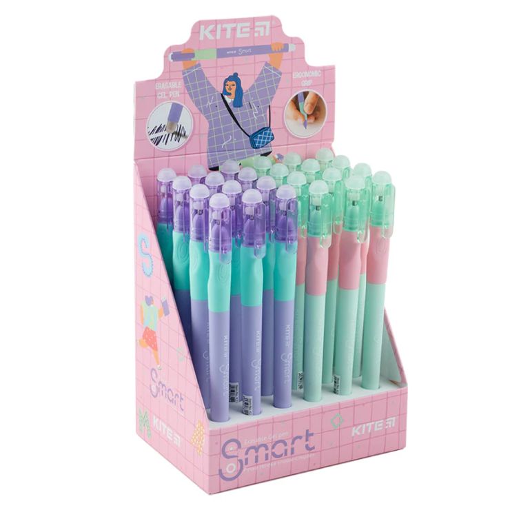 Ручка «Smart 5» пиши-стирай 0,5 мм синя, ТМ Kite