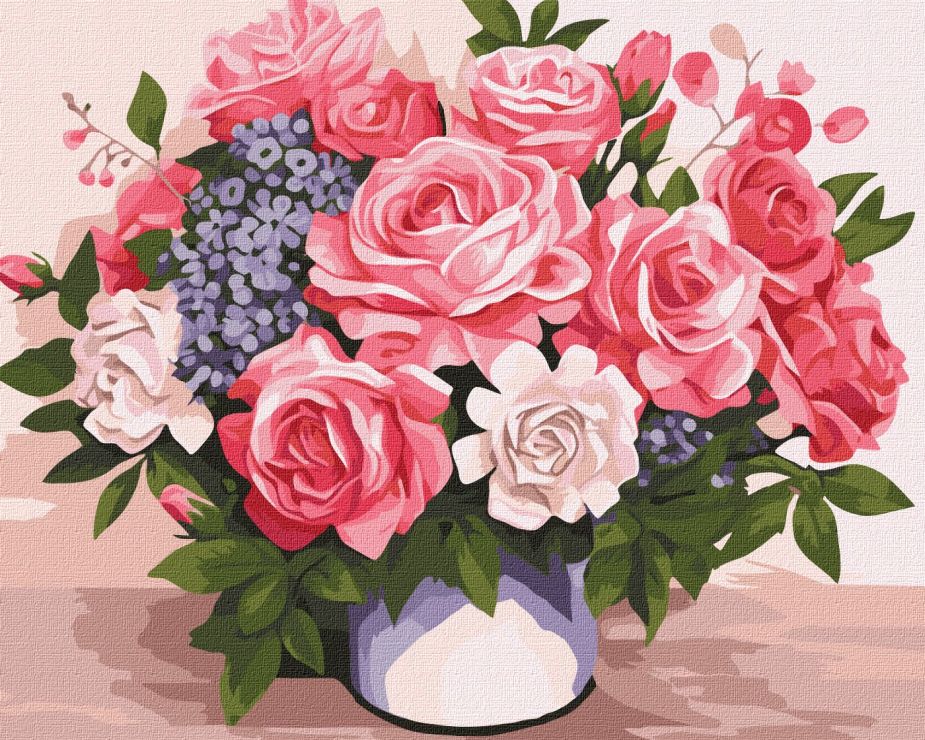 Картина за номерами «Квіткова краса» 40х50 см, ТМ Ідейка