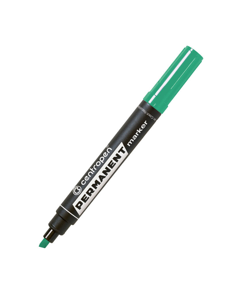 Маркер перманентний скошений 4,6 мм, зелений, ТМ Centropen