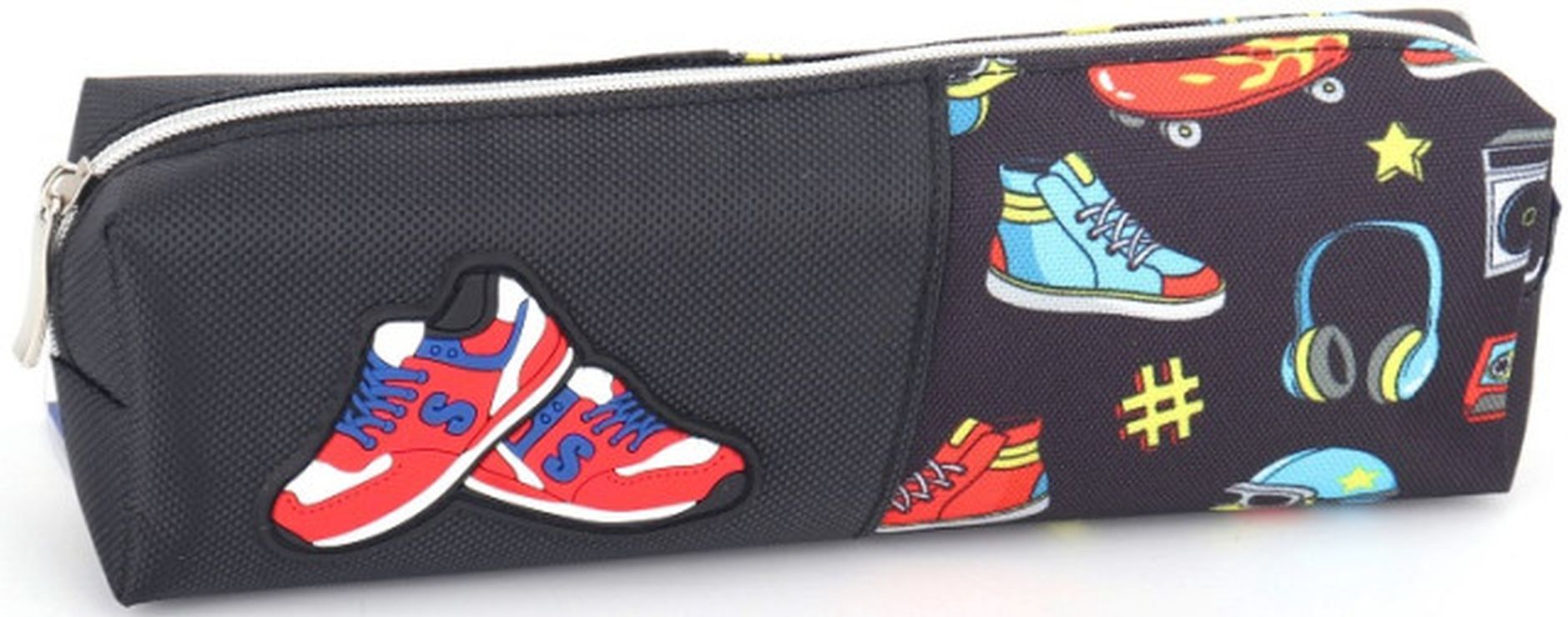 Пенал 21х4,5х6 см чорний, ТМ Мандарин