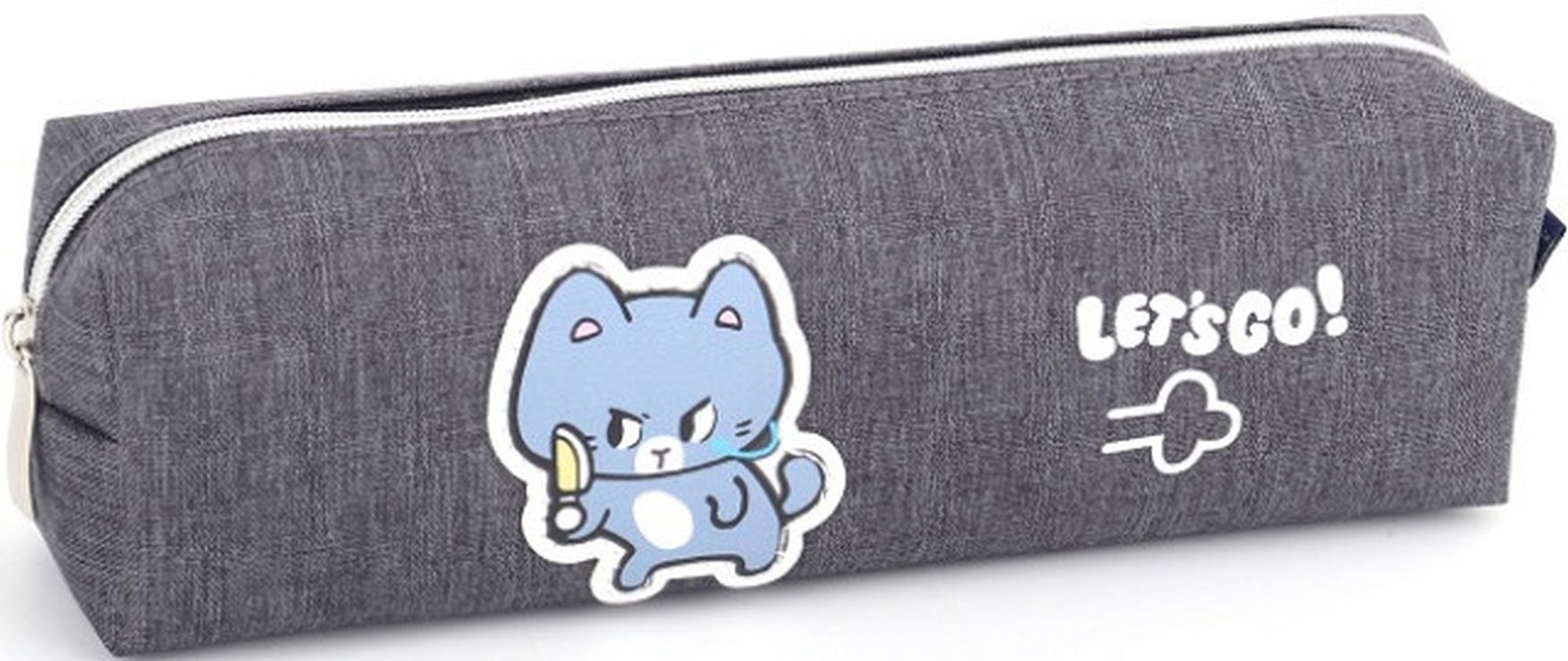 Пенал 21х4,5х6 см сірий, ТМ Мандарин