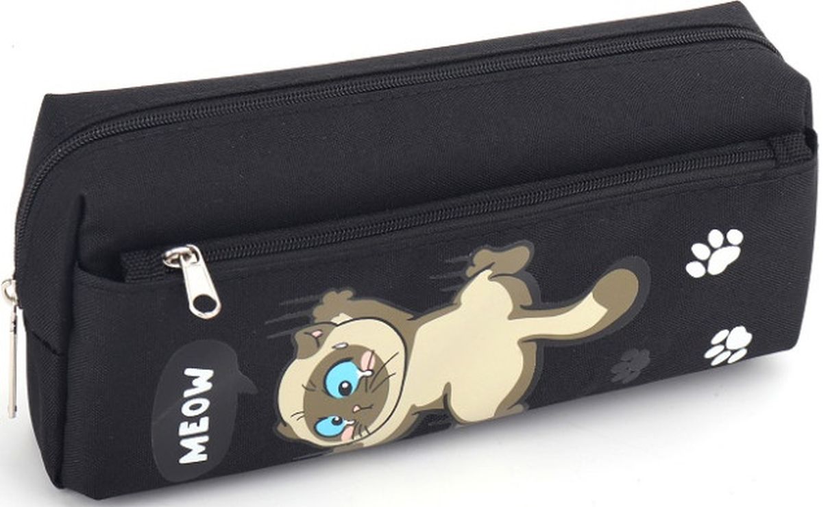 Пенал 20х8,5х6 см чорний, ТМ Мандарин