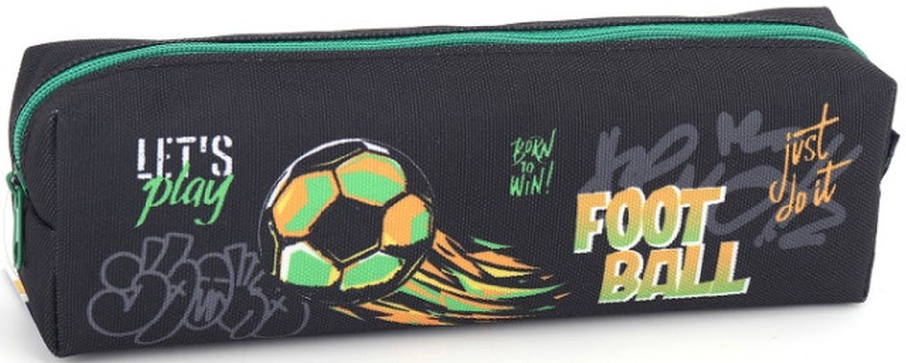 Пенал 21х4,5х6 см чорний, ТМ Мандарин