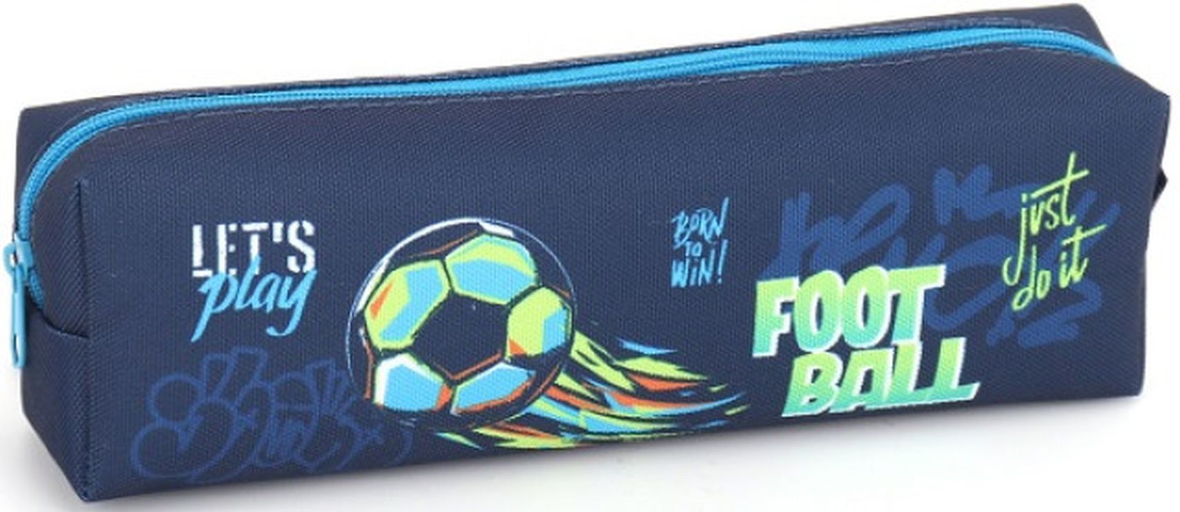 Пенал 21х4,5х6 см синій, ТМ Мандарин