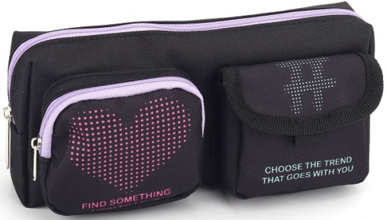 Пенал 20х4,5х8,5 см фіолетовий, ТМ Мандарин