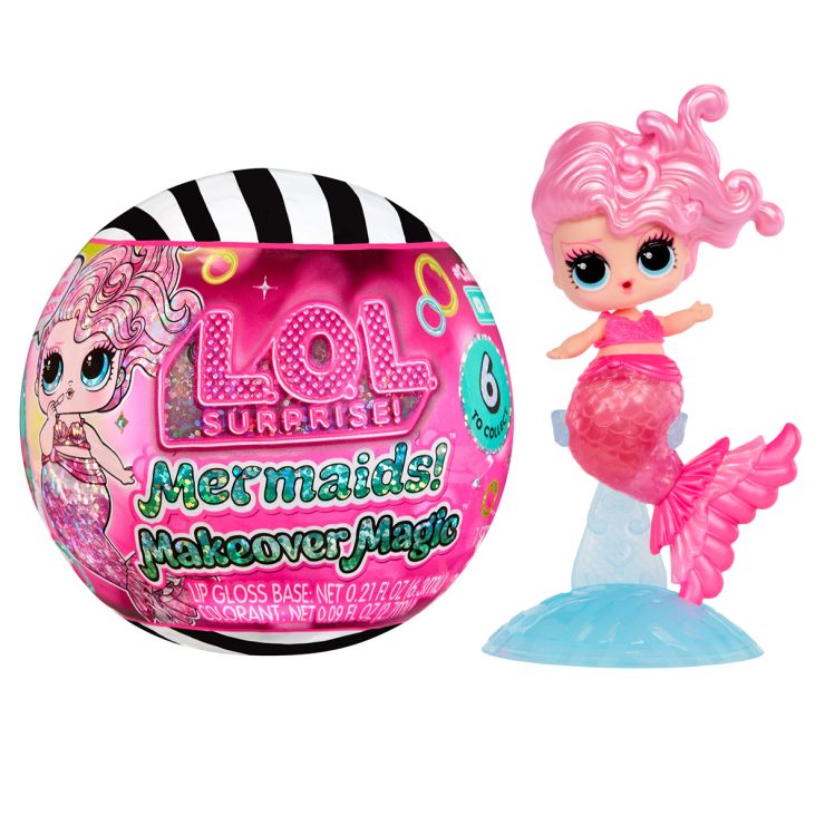 Ігровий набір з лялькою LOL SURPRISE! «Mermaids! Makeover Magic. Милі русалоньки» 14 см з аксесуарами, в асортименті, у кулі 9х9х9 см