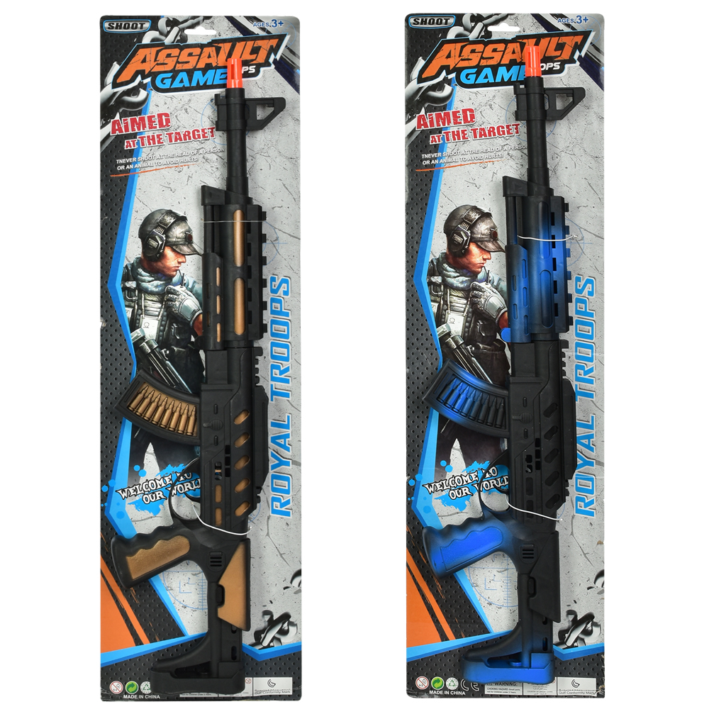 Іграшковий автомат 62 см з тріскачкою, в асортименті, на планшетці 68х19,5х4,5 см