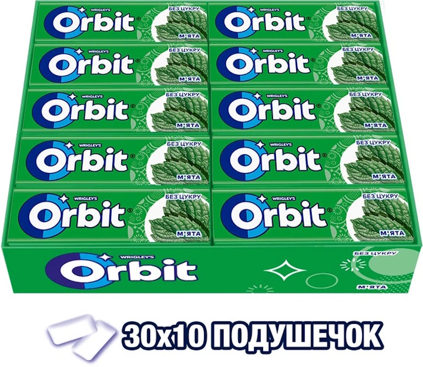 Жувальна гумка «Orbit м'ята» 14 г