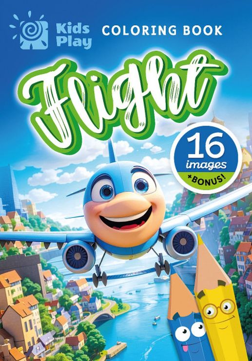 Розмальовка «Flight» А5 на 8 аркушів на скобі, ТМ Мандарин