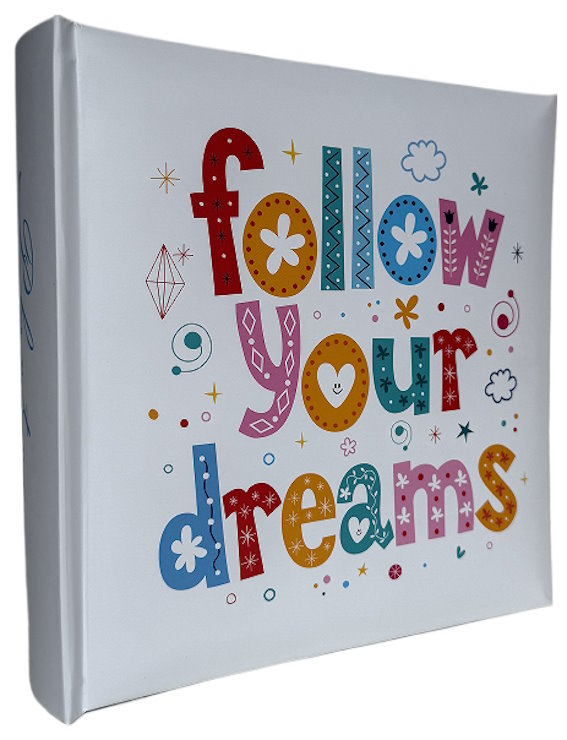 Фотоальбом «Follow» на 300 фото 10х15см з паперовими аркушами, обкладинка з ламінованого картону, 22х22 см